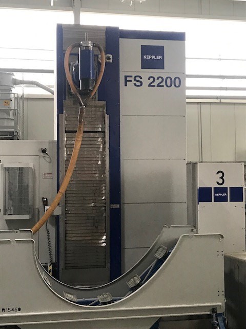 Keppler FS 2200 2-axis universal machining centre BA2341, used for rotor blade machining