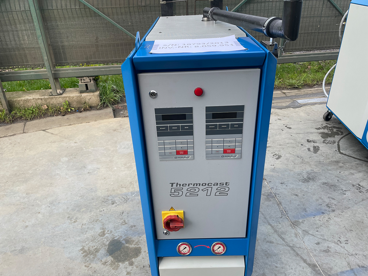 Robamat Thermocast 5212 oil temperature control unit ZU2224, used 