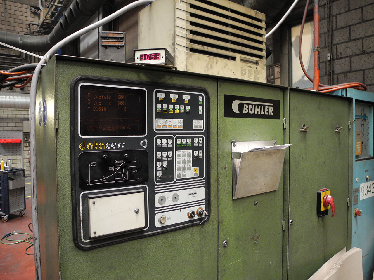 Bühler GDS-GDM H-630 B İkinci el soğuk kamaralı basınçlı döküm makineleri, KK1421