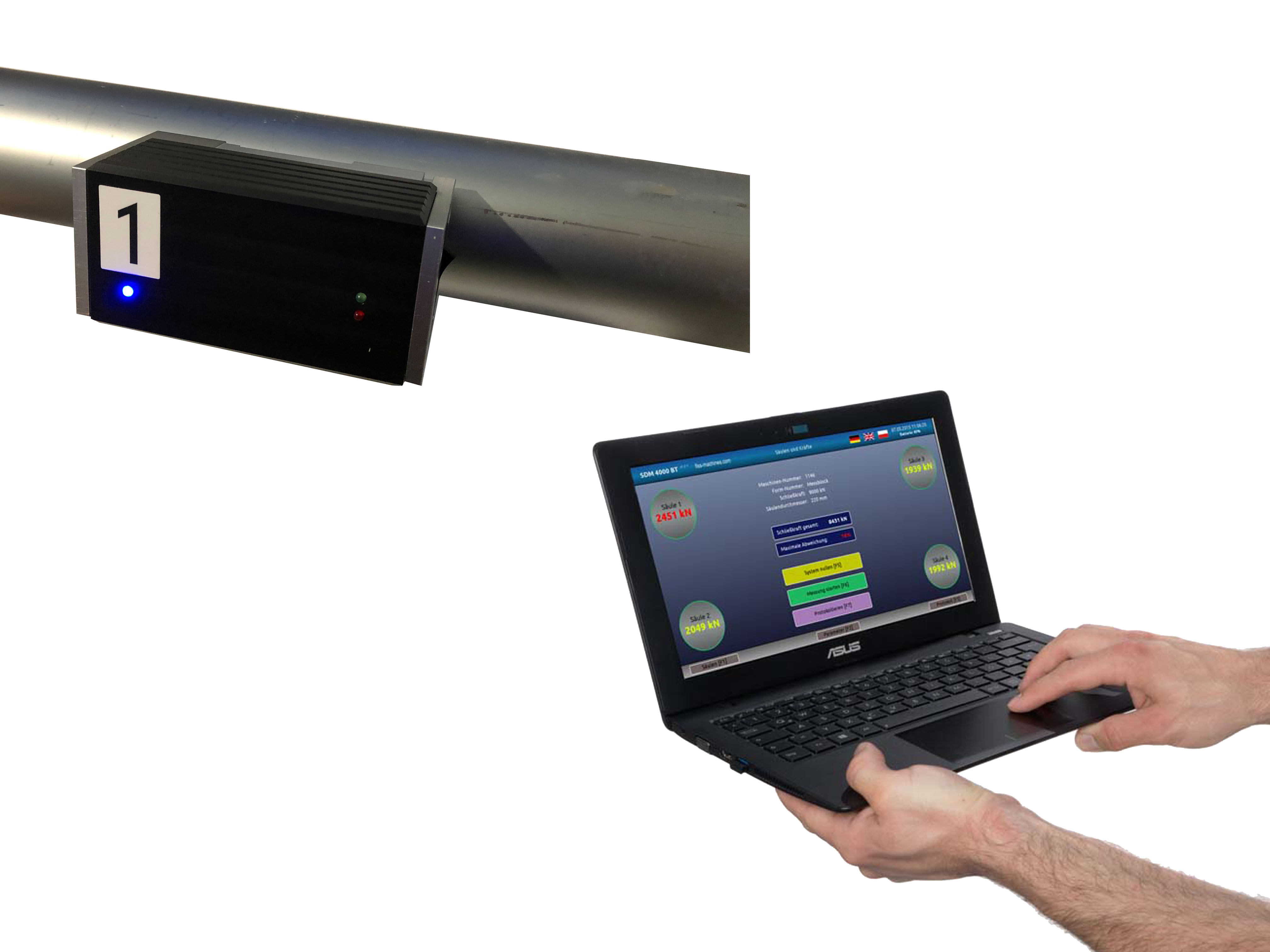 SDM 4000 RS-1 smart Tie Bar Measuring System Wireless