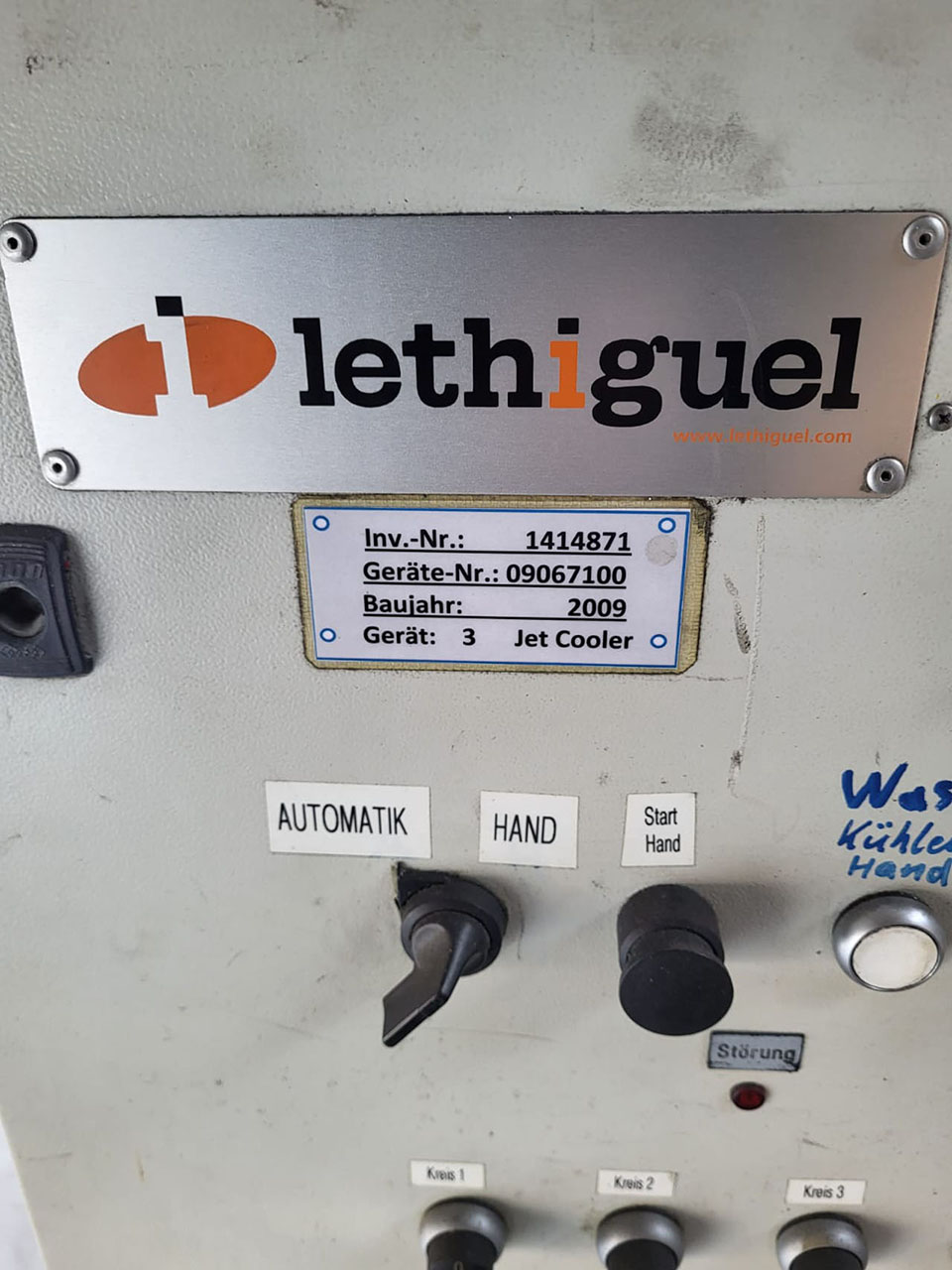 Lethiguel Thermat HDK4 mobile Jet-Cool unit ZU2183, used