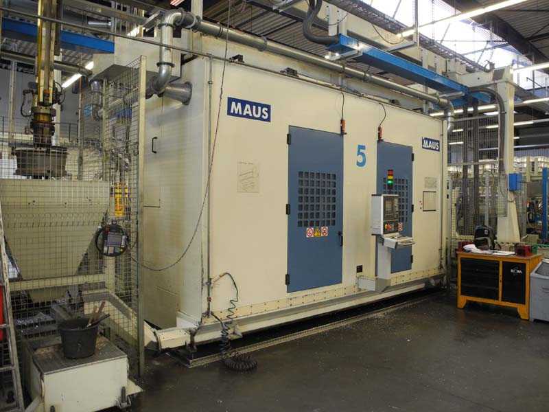 Maus drilling- and turning center for aluminium wheels line 5, used
