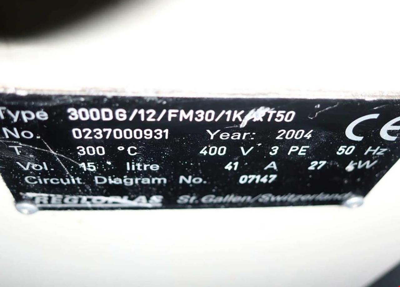 Regloplas 300DG/12/FM30/1K/RT50 temperature control unit ZU2145, used