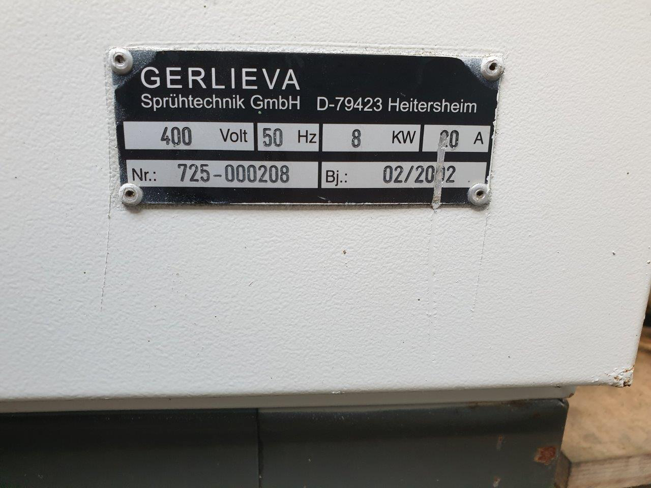 Gerlieva GS 800/1000 Z spraying machine FS1735, used