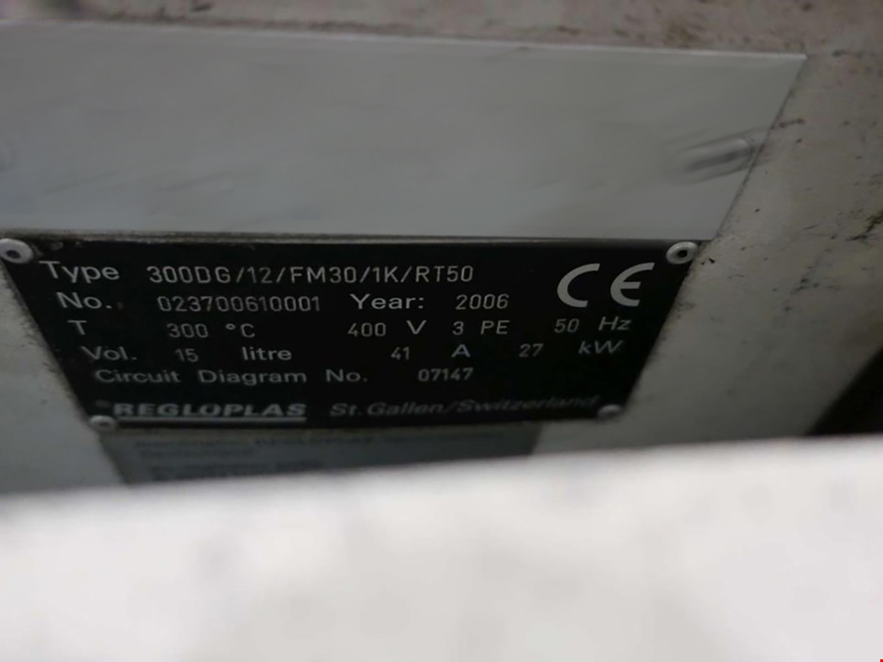 Regloplas 300DG/12/FM30/1K/RT50 temperature control unit ZU2139, used