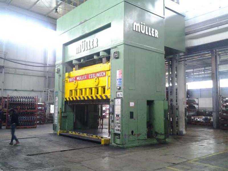Fritz Müller BZE 2000 triple acting Hydraulic Press, used PR2445