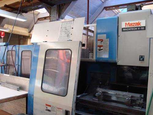 Mazak V 10 machining center, used